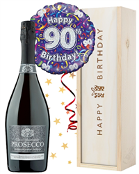 90th Birthday Prosecco and Balloon Gift