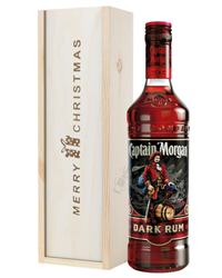 Captain Morgan Rum Christmas Gift In Wooden Box