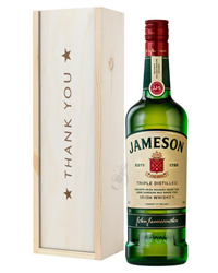 Jameson Irish Whiskey Thank You Gift In Wooden Box
