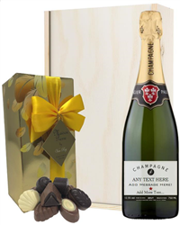 Champagne and Chocolates Personailsed Gift Box