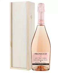Personalised Prosecco Rose Gift