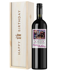 Red Wine Birthday Gift - Wine Friends