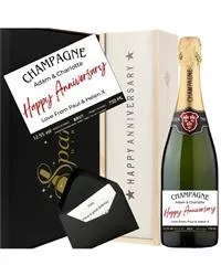 Personalised Signature Anniversary Champagne Gift