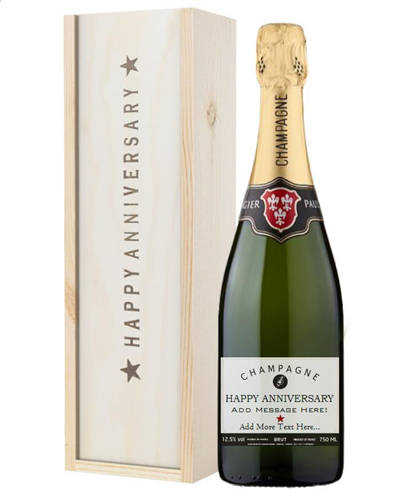 Personalised Anniversary Champagne Gift